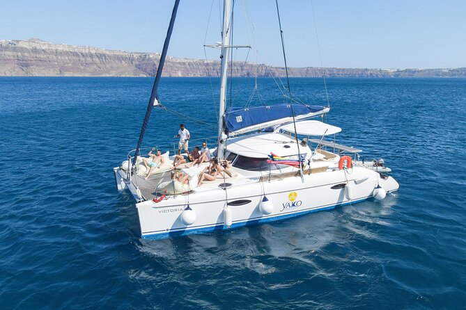 Full Day Santorini Catamaran Private Cruise With Meal And Transfer Exploring Santorinis Top Sights