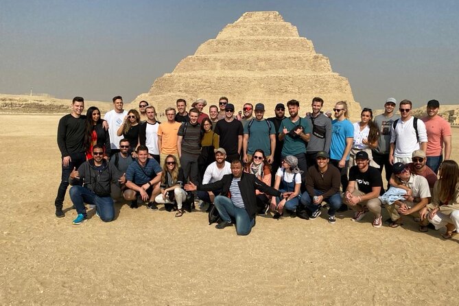 Giza Pyramids, Sphinx, Saqqara, and Memphis Private Day Tour