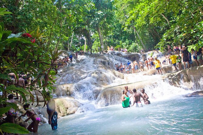 Green Grotto Caves And Dunns River Falls Guided Tour With Admission