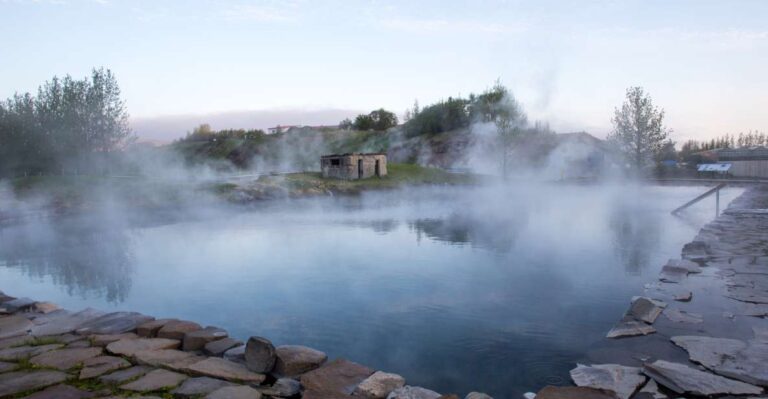 Iceland Secret Lagoon Admission Ticket Natural Hot Spring Pool