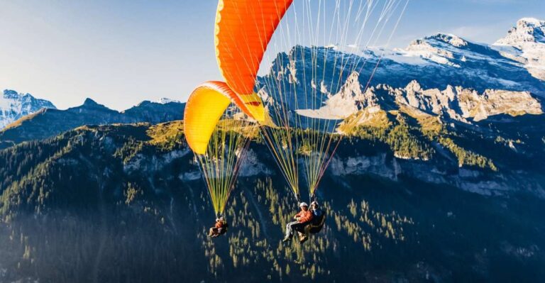 Interlaken: Tandem Paragliding Flight Overview Of The Tandem Paragliding Flight