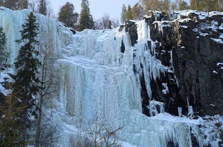 Korouoma National Park: Frozen Waterfalls Hike & Barbeque Tour Overview