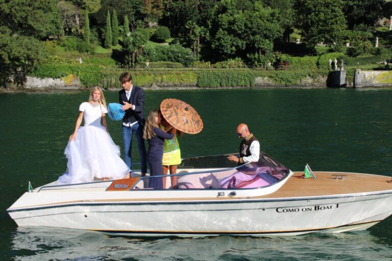 Lake Como: Model for a Day Boat Ride & Photo Shoot