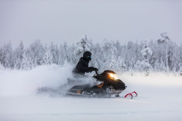 Levi: Half Day Snowmobiling Adventure Snowmobiling Equipment And Safety