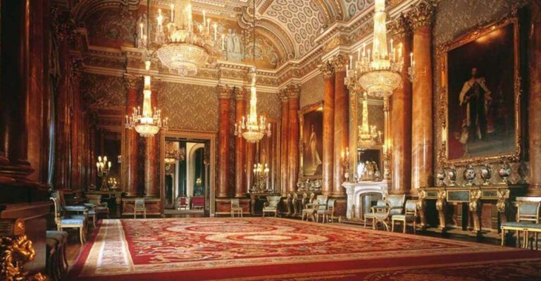 London: Buckingham Palace State Rooms W/ Bus And Boat Tour Visiting Buckingham Palace