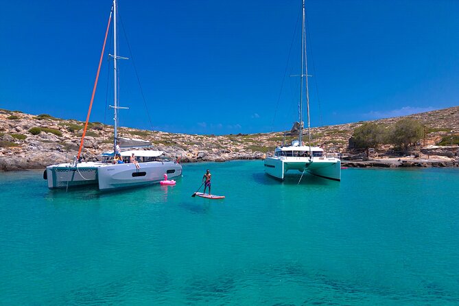 Luxe Boat Trip on Sailing Catamaran, Heraklion, Crete