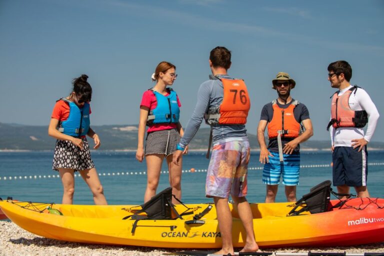 Makarska: Guided Sea Kayaking Tour With Snorkeling Stop Tour Overview