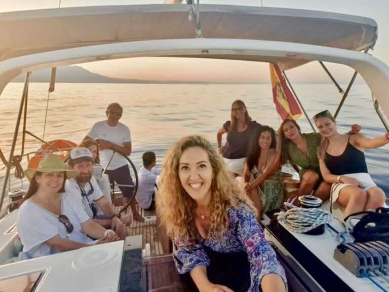 Marbella: Sunset Luxury Sailing Cruise In Puerto Banús Breathtaking Coastal Views