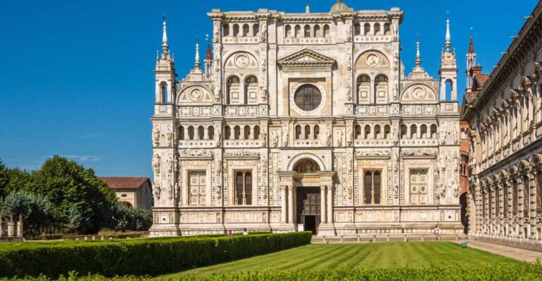 Milan: Certosa Di Pavia Monastery And Pavia Day Trip By Car Overview Of The Day Trip