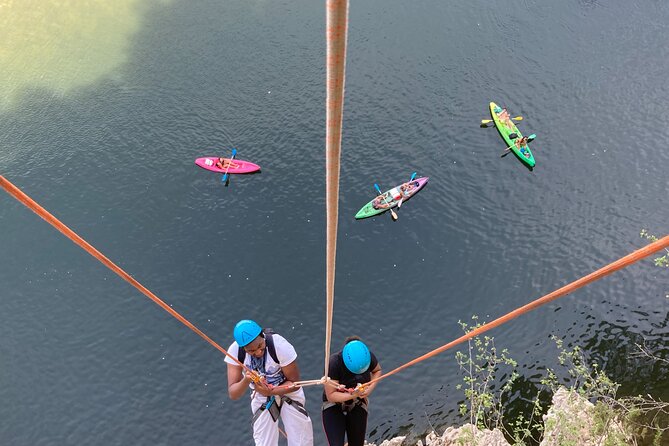 Mini Adventure Raid Of Pont D'arc: Canoeing, Climbing And Via Ferrata Activity Overview