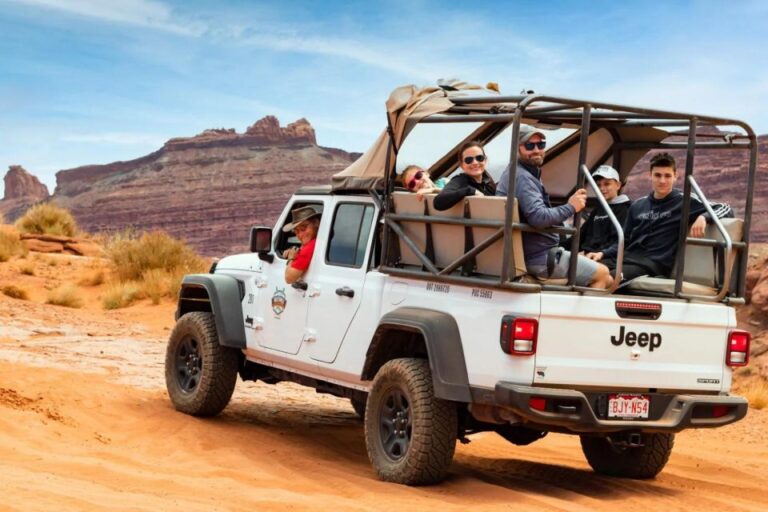 Moab Jeep Tour Half Day Trip Tour Details