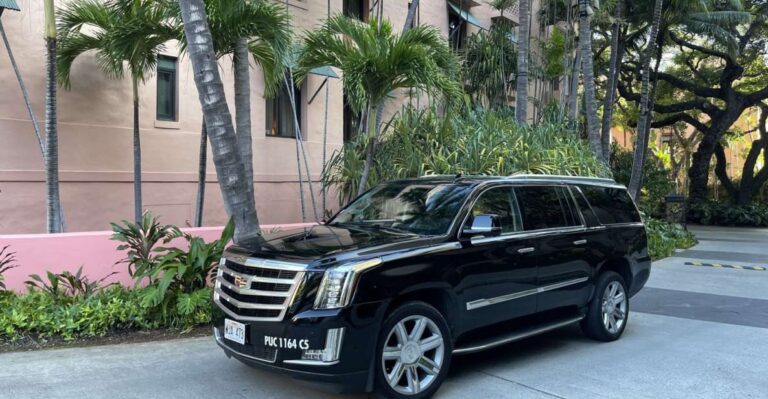 Oahu: Honolulu Airport Private By Escalade Suv Service Details