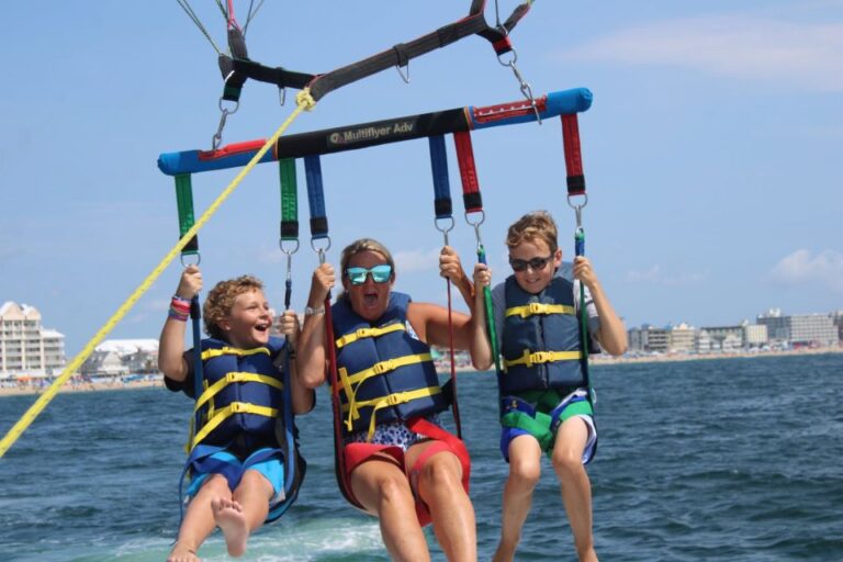 Ocean City, Md: Ocean Parasailing Adventure Duration And Schedule