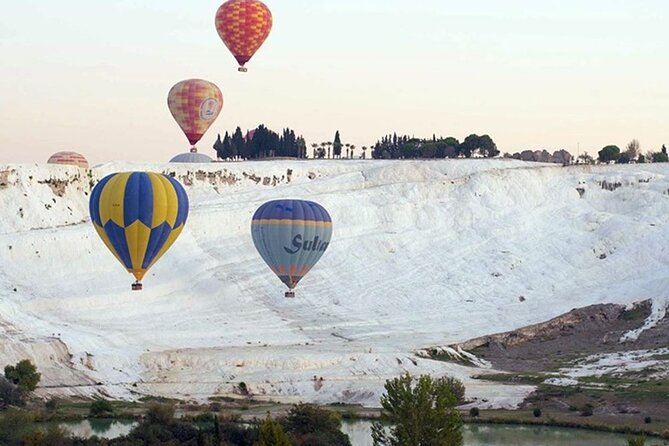 Pamukkale Hot Air Balloon W/flight Certificates,champagne Toast & Hotel Transfer Logistics