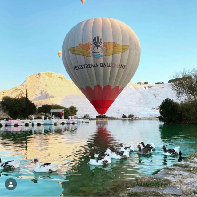 Pamukkale: Sunrise Hot Air Balloon Ride Aerial Views Of Travertines