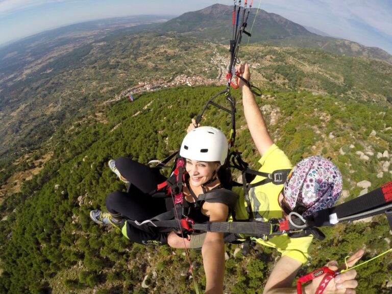 Paragliding Tandem Flight From Madrid Location And Meeting Point