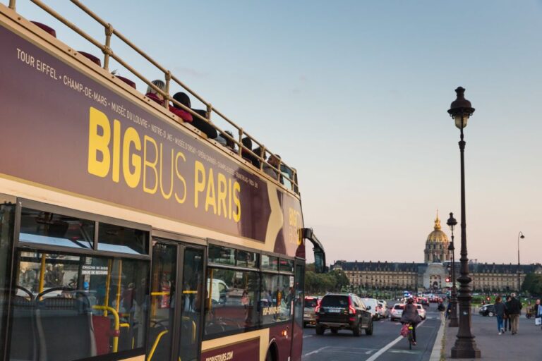 Paris: Big Bus Hop On Hop Off Tour And Seine River Cruise Tour Overview