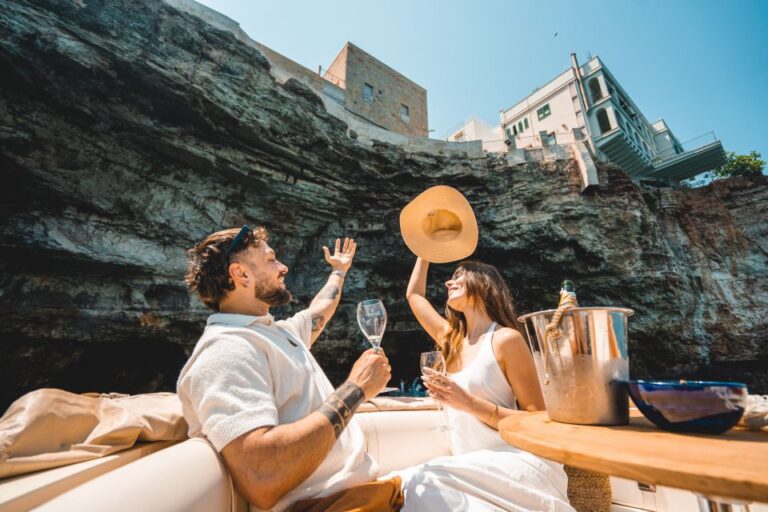 Polignano A Mare: Private Cruise With Champagne Exclusive Coastal Exploration