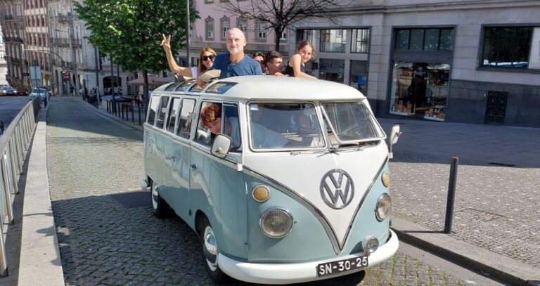 Porto: Volkswagen Kombi Van Tour Downtown Vintage Kombi Van Experience