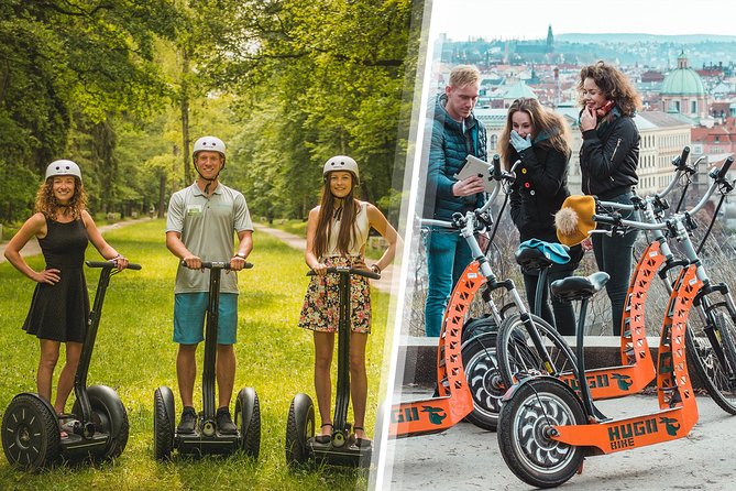 Prague Highlights Segway & E Scooter Tour With Free Taxi Pick Up Inclusions