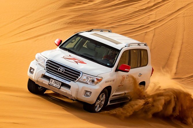 Premium Desert Safari, Live Bbq Dinner, Sandboarding & Camel Ride (private Car) Sunset Camel Ride