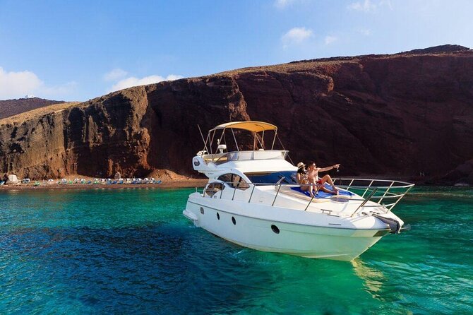 Private Motor Yacht Cruise In Santorini Overview