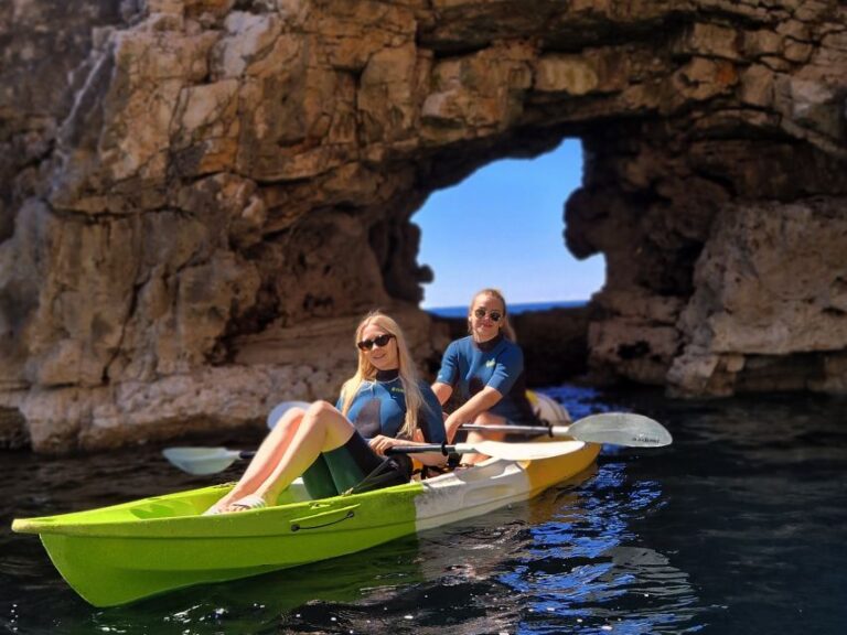 Pula: Sea Cave Kayak Tour With Snorkeling And Swimming Tour Overview