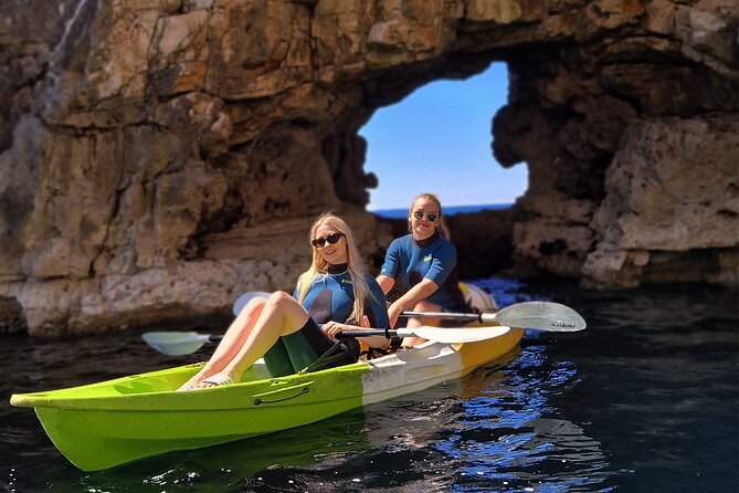 Pula: Sea Cave Kayak Tour With Snorkeling and Swimming