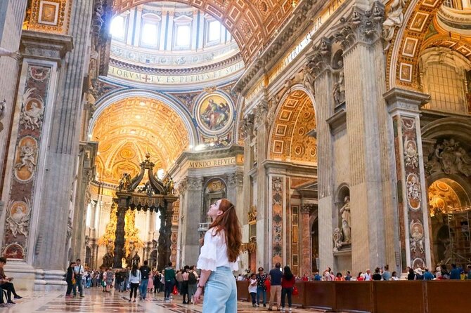 Rome: Guided Tour of St. Peters Dome Climb, Basilica & Vatacombs