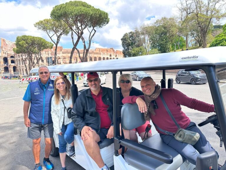 Rome In Golf Cart 7 Hours Unforgettable Full Immersion Exclusive Private Tour