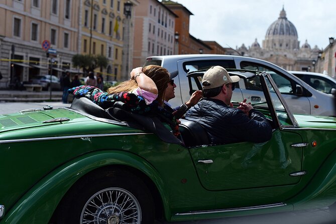 Rome Panoramic Tour By Vintage Classic Cabriolet Car Or Vintage Minibus Tour Overview