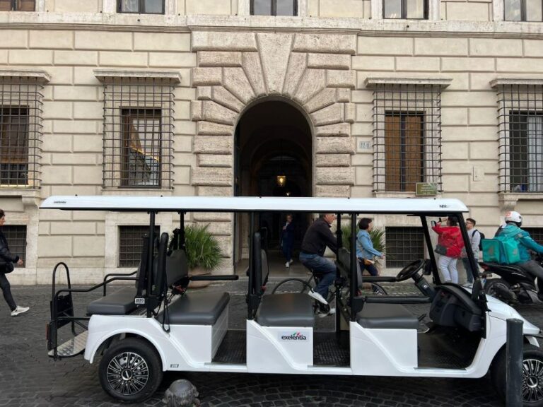 Rome: Private City Highlights Golf Cart Tour Tour Details