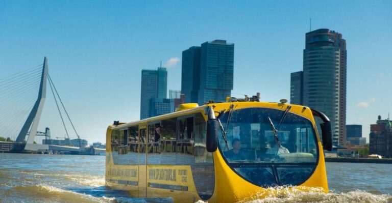 Rotterdam: 1 Hour Sightseeing Splash Tour Tour Overview