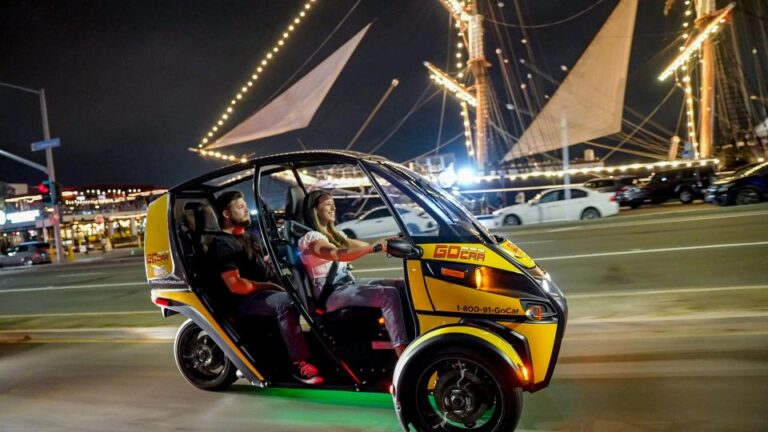 San Diego: Coronado Island Electric Gocar Night Tour Tour Overview