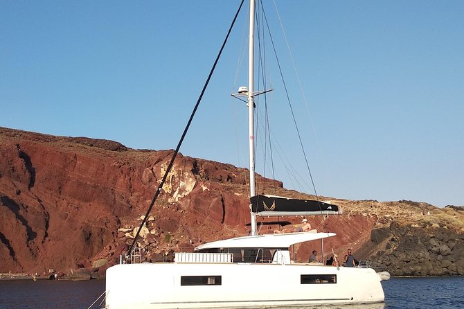 Santorini All Inclusive Private Catamaran Cruise Overview Of The Cruise