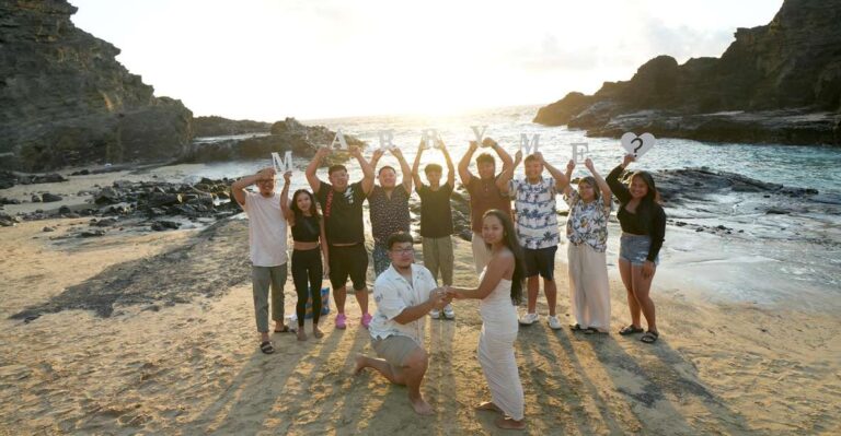 Secrete Proposal Photo/video Honolulu Blowhole Proposal Service Details