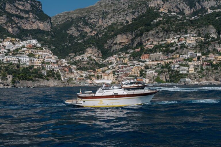 Sorrento: Full Day Amalfi Coast, Amalfi & Positano Boat Tour Picturesque Nerano And Its Blue Flag Beach