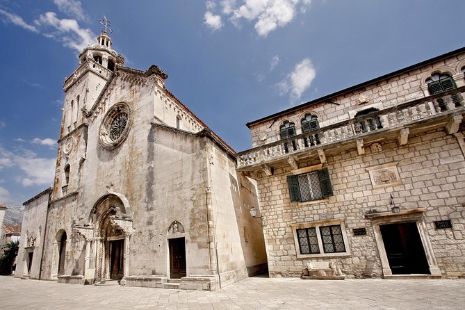 Ston and Korcula Island Day Trip From Dubrovnik With Wine Tasting - Exploring Stons Fortified Medieval Village