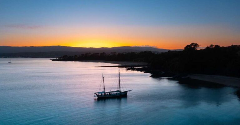 Sunset In A Schooner Sailing In Vigo, Spain Overview Of Sunset Sailing Tour