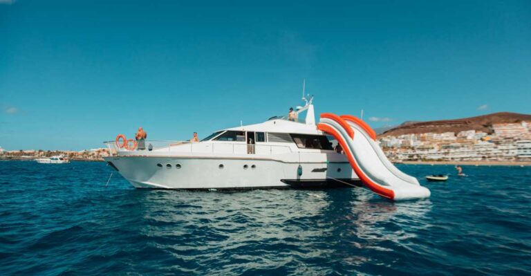 Tenerife: 4hr Private Yacht Cruise With Waterplays And Slide Overview Of The Private Yacht Cruise