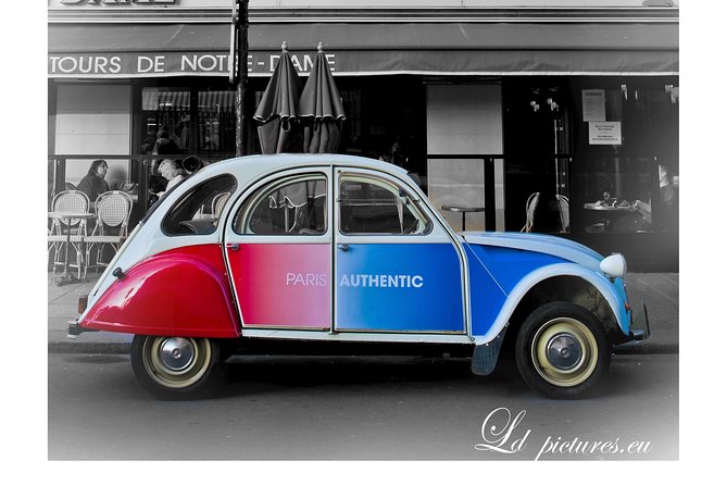 Tour In A Vintage Car With A Parisian Tour Details