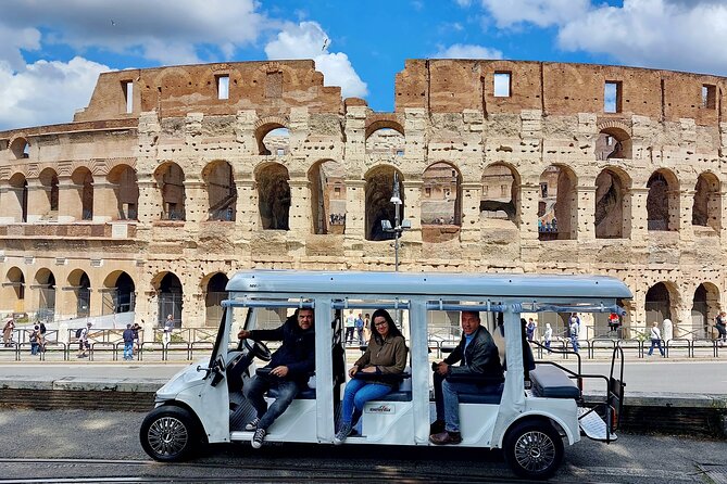 Tour Of Rome In 7 Seater Golf Cart Pricing And Availability