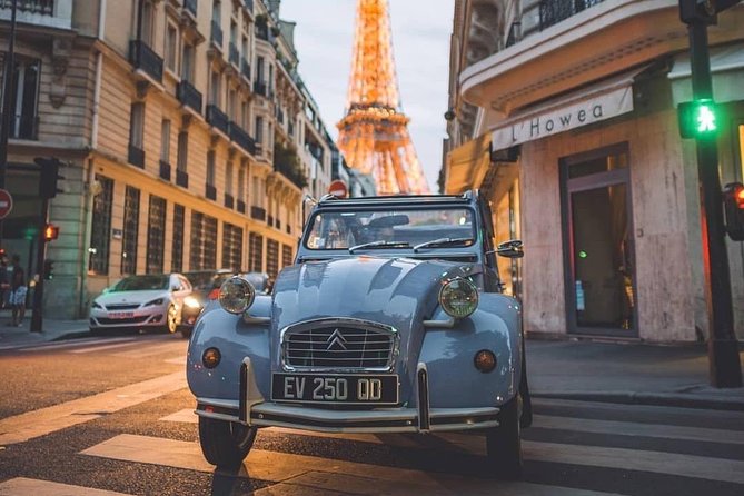 Vintage 2cv Adventure: 1 Hour Paris Highlights Tour Tour Overview