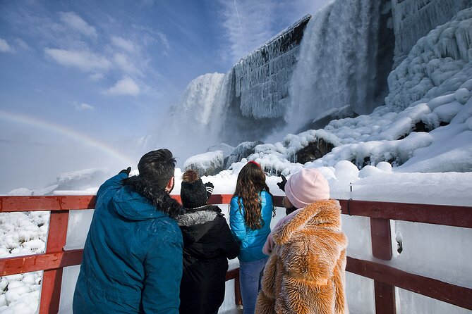 Winter Adventure: Niagara Falls Cross Border Tour From Canada Explore The Cave Of The Winds