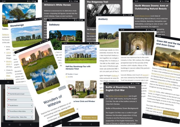 Wonders Of Wiltshire (interactive Guidebook) Exploring Unesco World Heritage