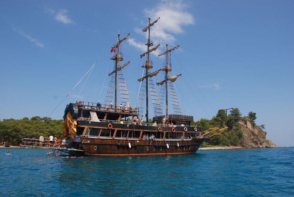 Alanya: Pirate Boat Trip With Meal, Drinks and Pickup Option - Swim and Snorkel in Coves