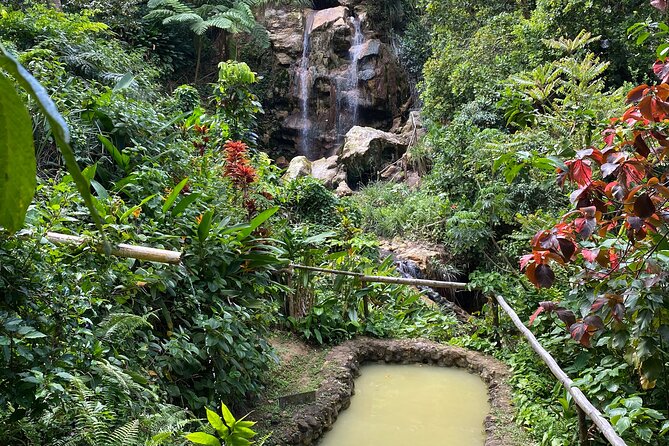 ALL INCLUSIVE St. Lucia Mud Baths, Waterfall & Tet Paul Trail - Indulging in a Mineral-Rich Mud Bath