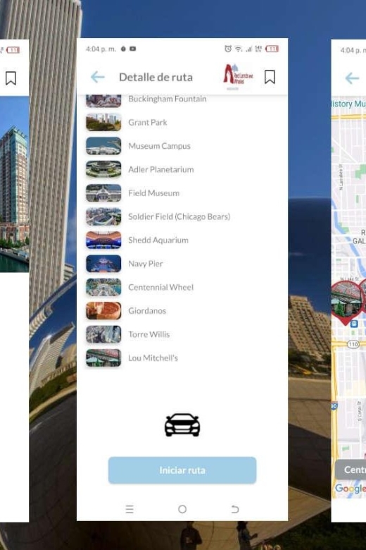 App Chicago Self-Guided Tours With Multilingual Audioguides - Tour Routes