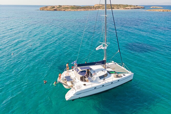 Athens Semi Private Sunset Catamaran Cruise - Savor a Delicious Meal