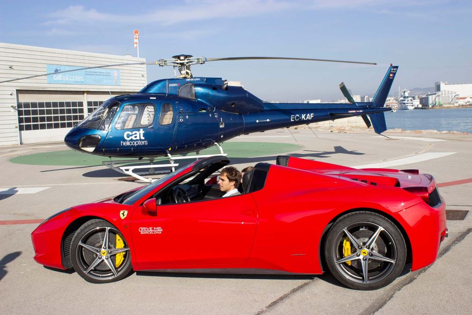 Barcelona: Ferrari Driving and Helicopter Experience - Soaring Above Barcelona by Helicopter